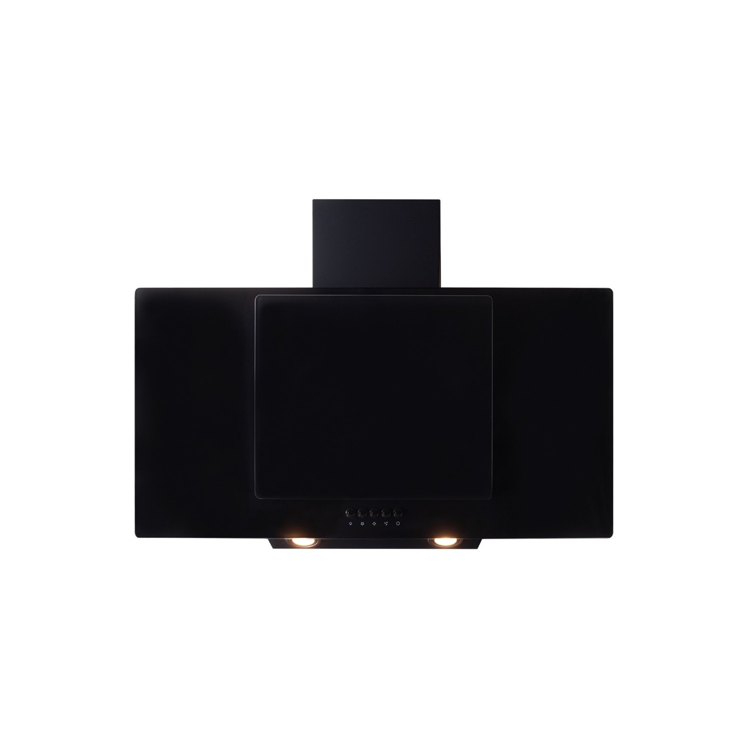 Amica 90cm Angled Chimney Cooker Hood - Black