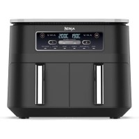 Ninja AF300UK Foodi Dual Zone 6-in-1 7.6L Air Fryer  Twin Baskets  Healthy Crispy Cooking
