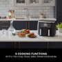 Ninja AF300UK Foodi Dual Zone 6-in-1 7.6L Air Fryer  Twin Baskets  Healthy Crispy Cooking