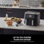 Ninja AF300UK Foodi Dual Zone 6-in-1 7.6L Air Fryer  Twin Baskets  Healthy Crispy Cooking