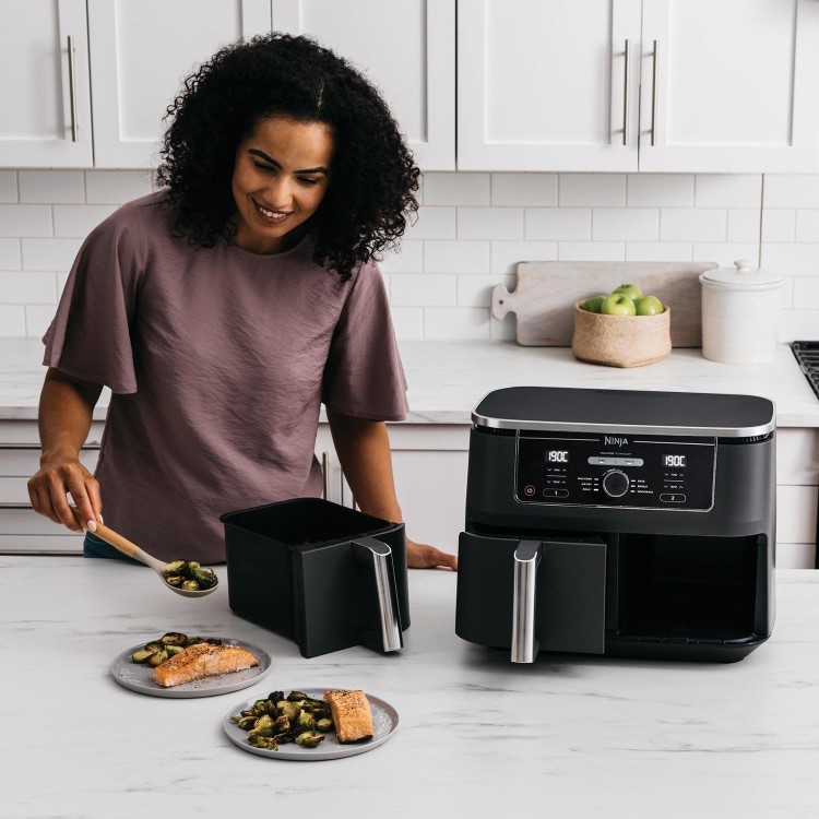 Refurbished Ninja Foodi Max XL Dual Zone 9.5L Air Fryer Black