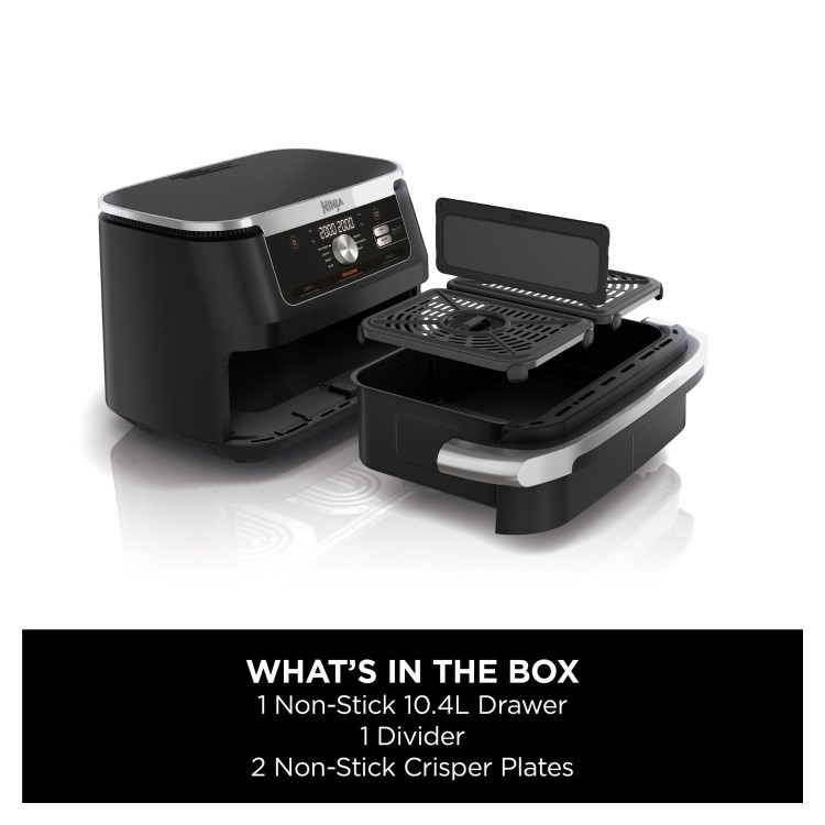 Ninja AF500UK Foodi FlexDrawer 10.4L Dual Air Fryer