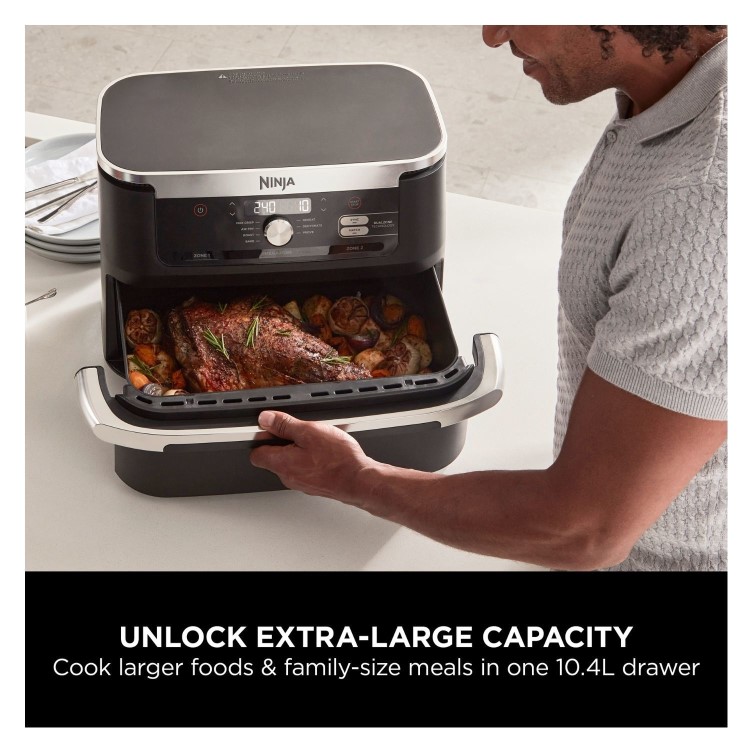 Ninja AF500UK Foodi FlexDrawer 10.4L Dual Air Fryer