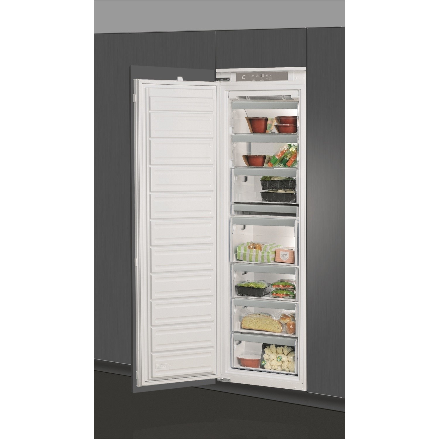 Whirlpool White 209 Litre Built In Upright Freezer Size 54.5