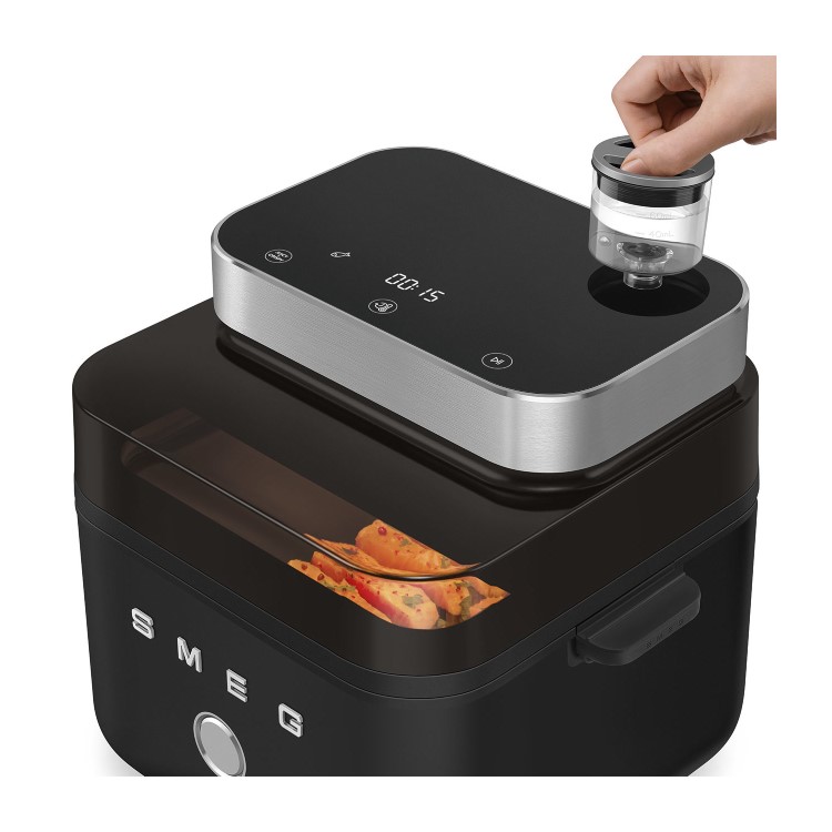Smeg Collezione AFC01BLMUK 7.3L Dual Flavour Air Fryer - Black