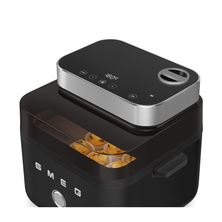 Smeg Collezione AFC01BLMUK 7.3L Dual Flavour Air Fryer - Black