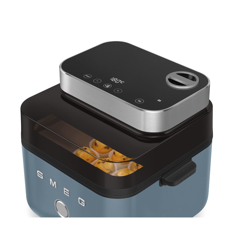 Smeg AFC01SBMUK 7.3L Dual Flavour Air Fryer – Storm Blue