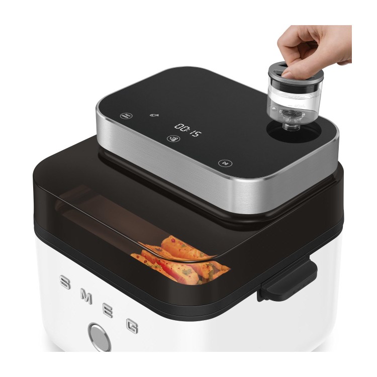 Smeg AFC01WHMUK Collezione 7.3L Dual Flavour Air Fryer – Matte White
