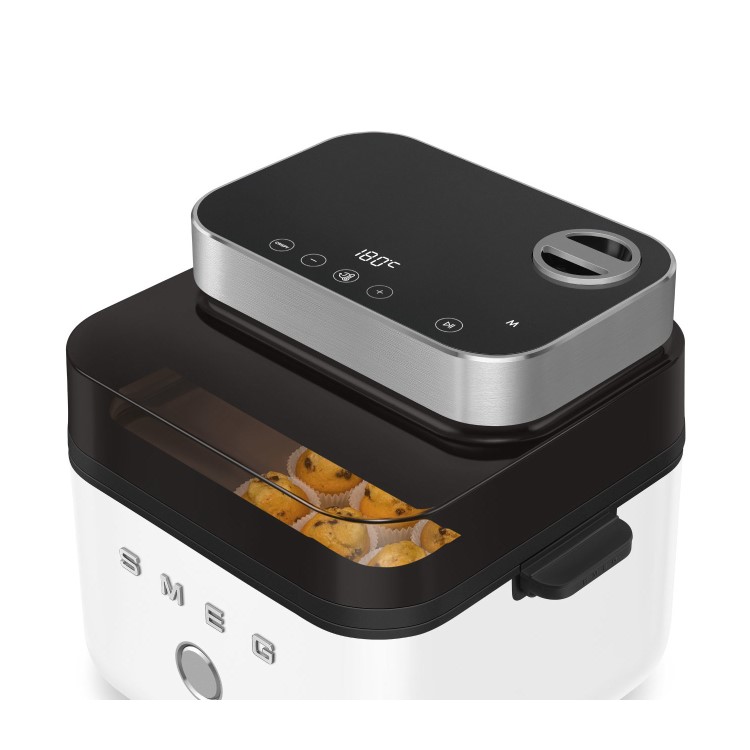 Smeg AFC01WHMUK Collezione 7.3L Dual Flavour Air Fryer – Matte White