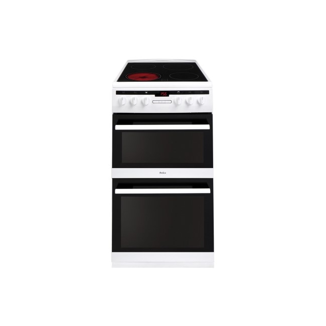 Amica AFC5550WH 50cm Double Oven Electric Cooker - White