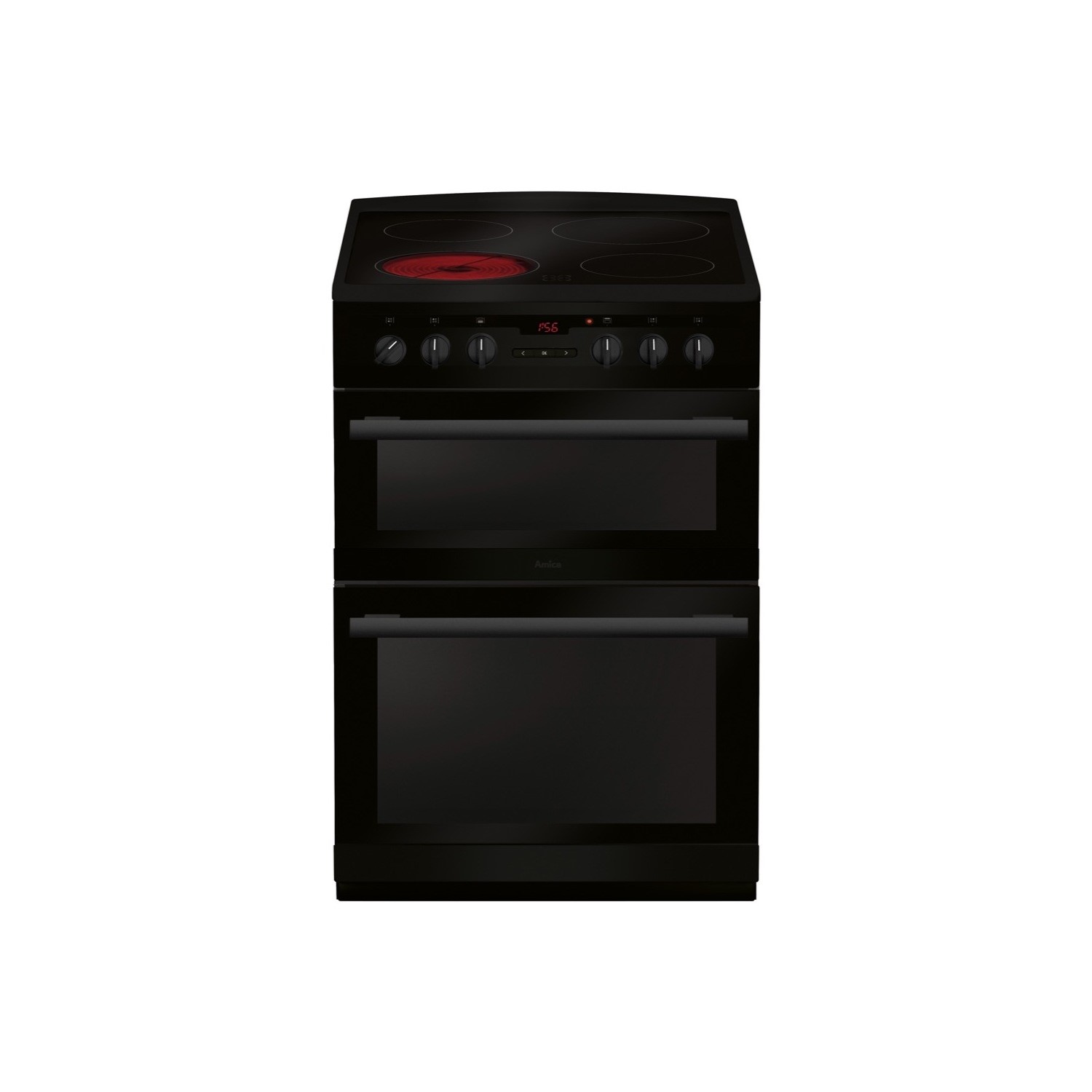 Amica AFC6550BL 60cm Double Oven Electric Cooker - Black