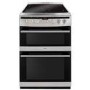 Amica 60cm Double Oven Electric Cooker with Ceramic Hob - Stainless Steel