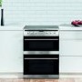 Amica 60cm Double Oven Electric Cooker with Ceramic Hob - Stainless Steel