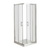 800 x 800 Corner Entry Sliding Shower Enclosure - 6mm Glass - Fiji