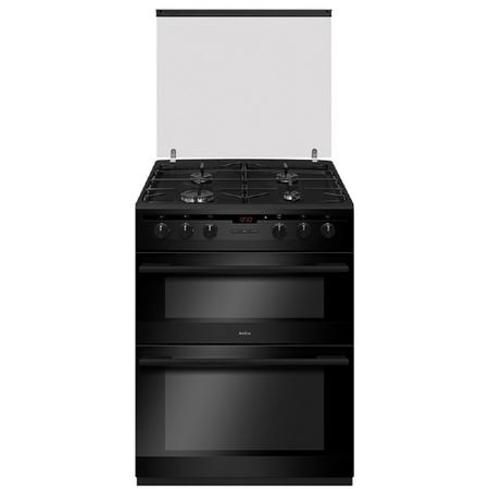 Amica AFD6550BL 60cm Double Oven Dual Fuel Cooker With Catalytic Liners - Black