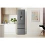 Haier AFE635CHJW 190x60cm 325L Triple Door Total No Frost Freestanding Fridge Freezer With Non-Plumb Water Dispenser - Silver