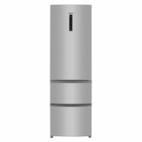 Haier AFE635CHJ 190x60cm 325L Triple Door Total No Frost Freestanding Fridge Freezer - Silver