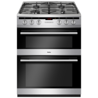 Refurbished Amica AFG6450SS 60cm Double Oven Gas Cooker with Catalytic Liners Stainless Steel