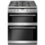 Refurbished Amica AFG6450SS 60cm Double Oven Gas Cooker with Catalytic Liners Stainless Steel