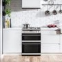 Refurbished Amica AFG6450SS 60cm Double Oven Gas Cooker with Catalytic Liners Stainless Steel