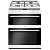 Amica AFG6450WH 60cm Double Oven Gas Cooker With Programmable Timer &amp; Catalytic Liners - White