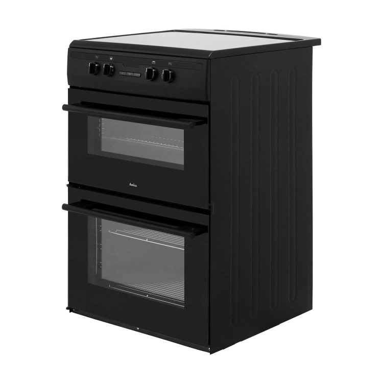 Amica 60cm Double Oven Electric Induction Cooker - Black