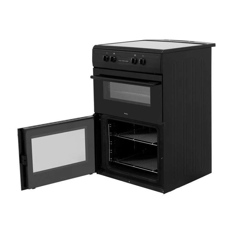 Amica 60cm Double Oven Electric Induction Cooker - Black