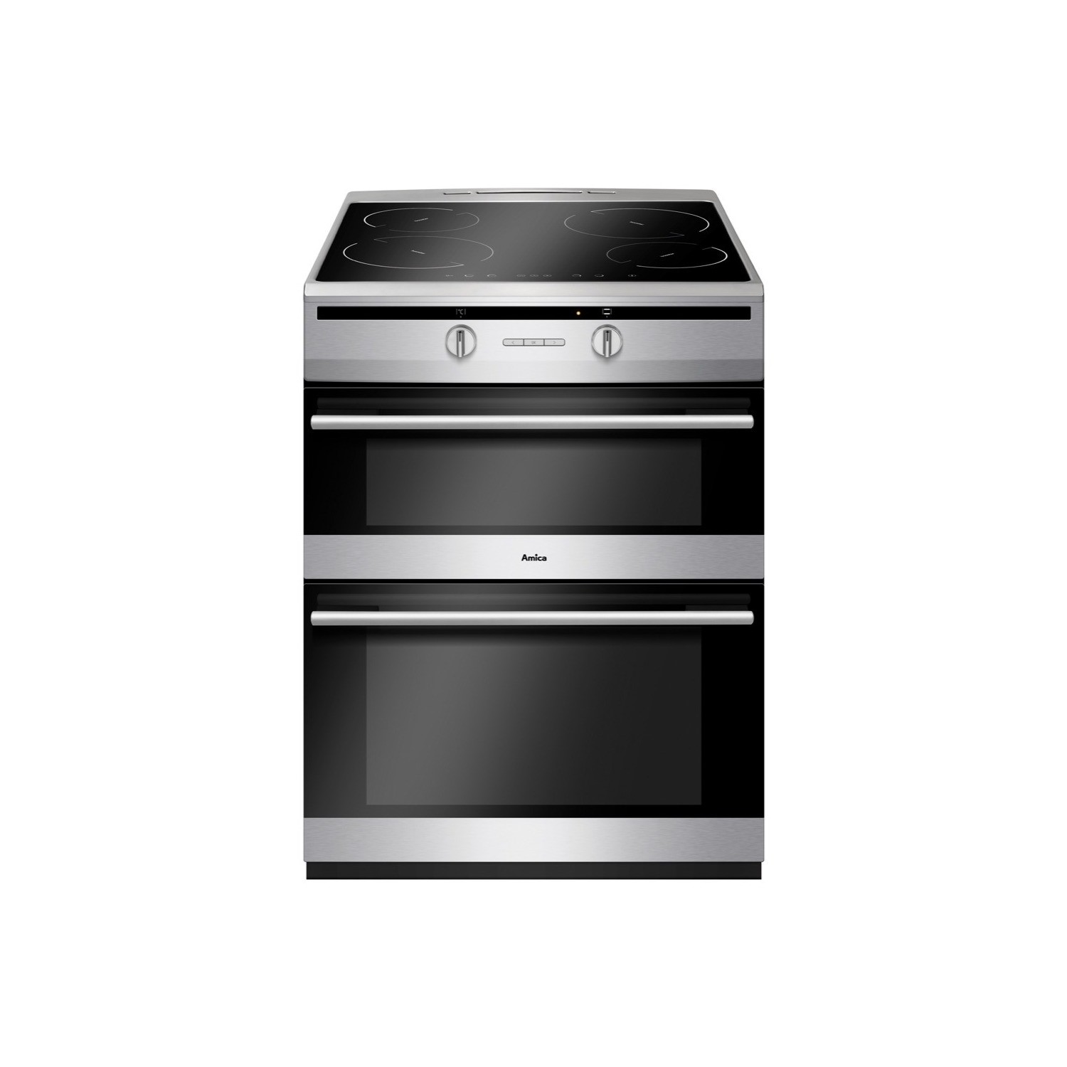 freestanding electric double oven with induction hob