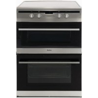 Refurbished Amica AFN6550SS 60cm Double Oven Electric Cooker with Induction Hob - Stainless Steel