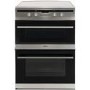 Refurbished Amica AFN6550SS 60cm Double Oven Electric Cooker with Induction Hob - Stainless Steel