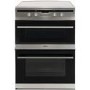 Refurbished Amica AFN6550SS 60cm Double Oven Electric Cooker with Induction Hob Stainless Steel