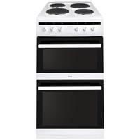 Amica AFS5500WH 50cm Double Cavity Electric Cooker With Solid Plate Hob - White Best Price, Cheapest Prices Amica AFS5500WH 50cm Double Cavity Electric Cooker With Solid Plate Hob - White Best Price, Cheapest Prices
