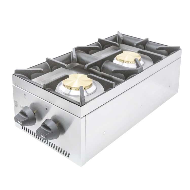 Parry AG2HP Commercial 2 Burner Gas Hob Boiling Top. LPG Gas. 8.7kW. Made In Britain