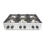 Parry AG6H Commercial 6 Burner Gas Hob Boiling Top. Natural Gas. 33.3kW. 113620 btu/hr. Made In Britain