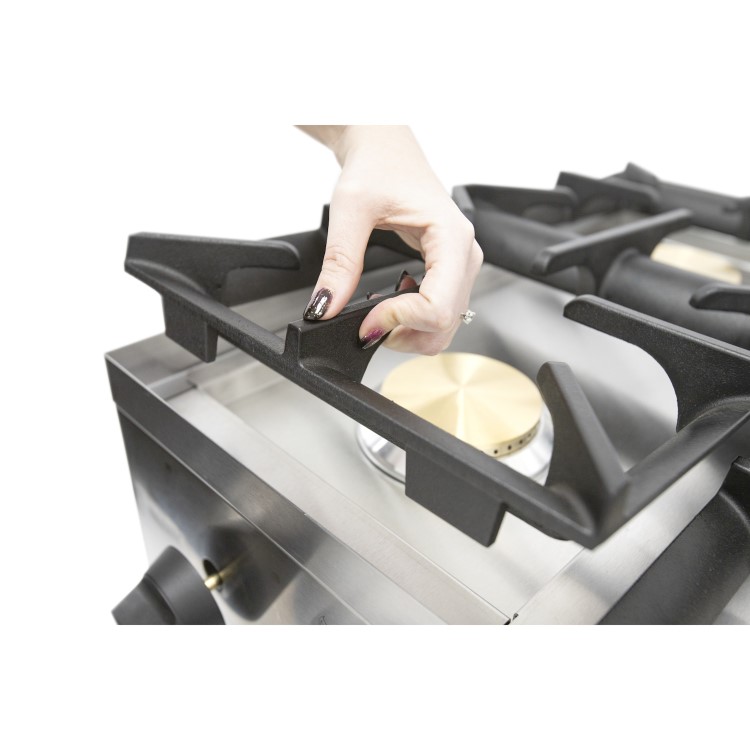 Parry AG6H Commercial 6 Burner Gas Hob Boiling Top. Natural Gas. 33.3kW. 113620 btu/hr. Made In Britain