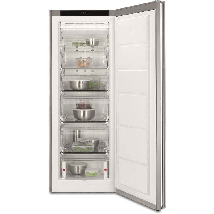 AEG AGB62226NX 154.4x59.5cm 225No Frost Touch Control Freestanding Freezer - Stainless Steel