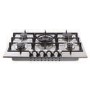 Amica 68cm 5 Burner Gas Hob - Stainless Steel