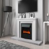 AmberGlo Modern Electric Fireplace Insert in Black