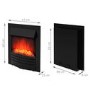 AmberGlo Modern Electric Fireplace Insert in Black