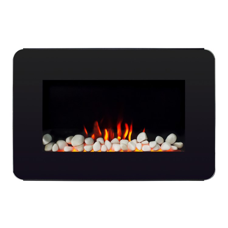 AmberGlo Modern Wall Mounted Electric Fire