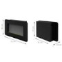 AmberGlo Modern Wall Mounted Electric Fire