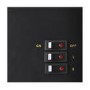 AmberGlo Electric Wood Burning Stove Fire - Black