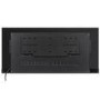 Black Inset Media Wall Electric Fireplace with Log and Crystal Fuel Bed 42 inch - Amberglo