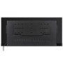 Black Inset Media Wall Electric Fireplace with Log and Crystal Fuel Bed 42 inch - Amberglo