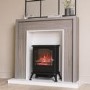 Oak Effect Freestanding Fireplace Suite with Electric Log Burner  - Amberglo