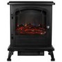 Oak Effect Freestanding Fireplace Suite with Electric Log Burner  - Amberglo
