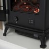 Oak Effect Freestanding Fireplace Suite with Electric Log Burner  - Amberglo