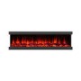 GRADE A1 - 60 Inch Black Inset Electric Media Wall Fireplace - AmberGlo