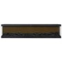 Black Inset Media Wall Electric Fireplace 72 inch - Amberglo