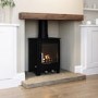 Black Cast Iron Log Burner Multi Fuel Stove 5kW - AmberGlo